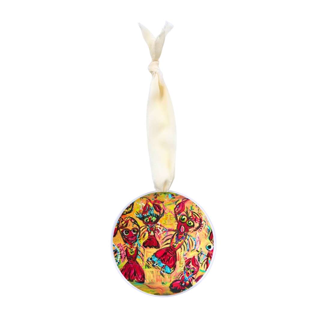 Krewe of Crustaceans Acrylic Ornament