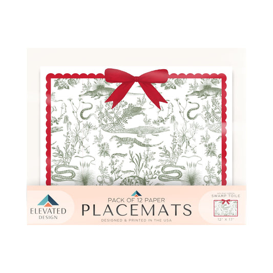 Holiday Swamp Toile Placemat Sets