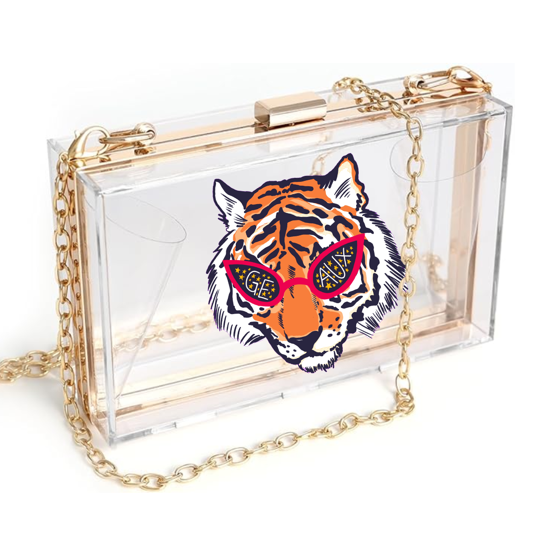 Geaux Acrylic Clutch