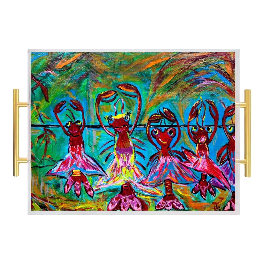 Swamp Pop Ballet Acrylic Serving Tray