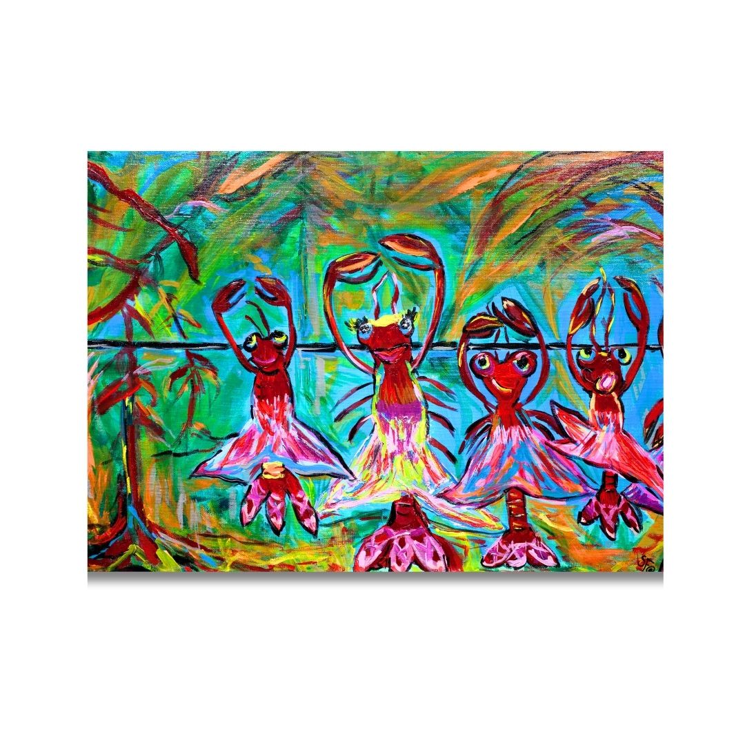 "Swamp Pop Ballet" Canvas Fine Art Reproduction