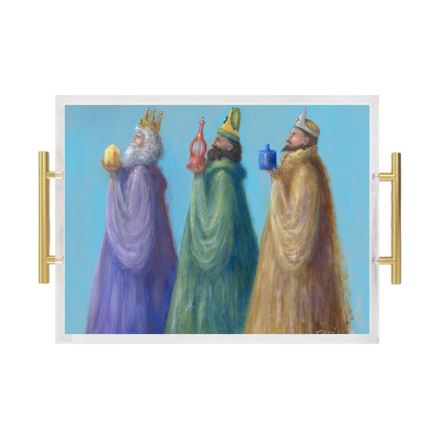 Three Wise Men Acrylic Serving Tray