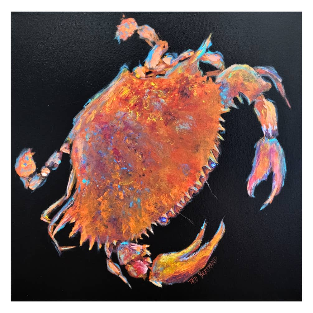 "Spotlight Crab" Canvas Fine Art Reproduction