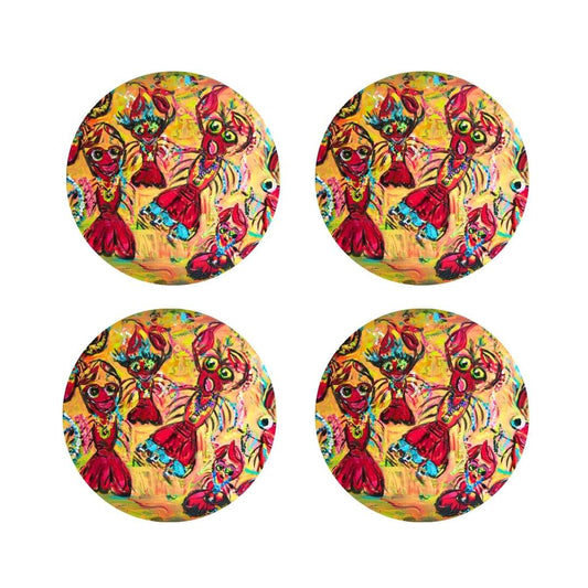 "Throw Me Somethin' Sista" Double-Sided Acrylic Coaster Set