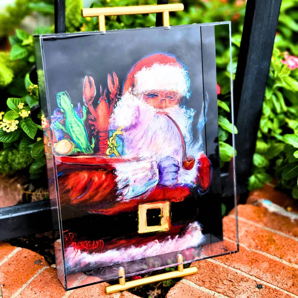 Papa Noel Acrylic Serving Tray