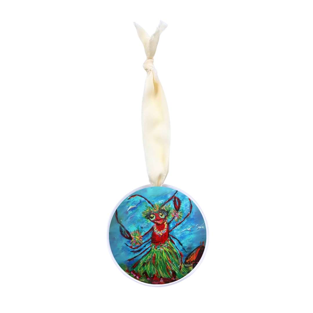 Vacation Crustacean Acrylic Ornament