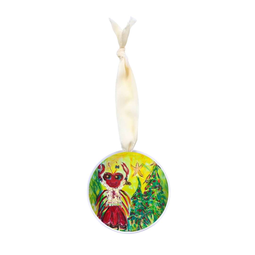 Christmas Crawfish Acrylic Ornament