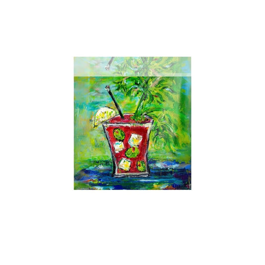 "Cajun Bloody Mary" Acrylic Art Block