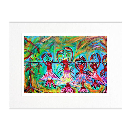 "Swamp Pop Ballet" Matted Fine Art Reproduction