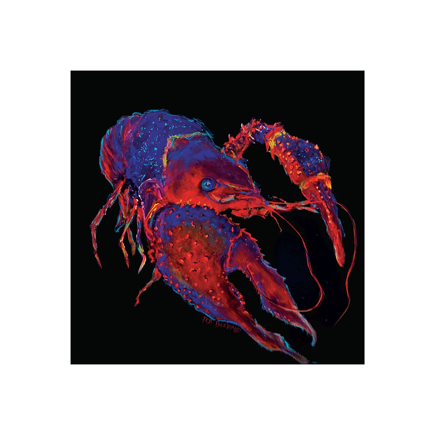 "Spotlight Crawfish" Matted Fine Art Reproduction