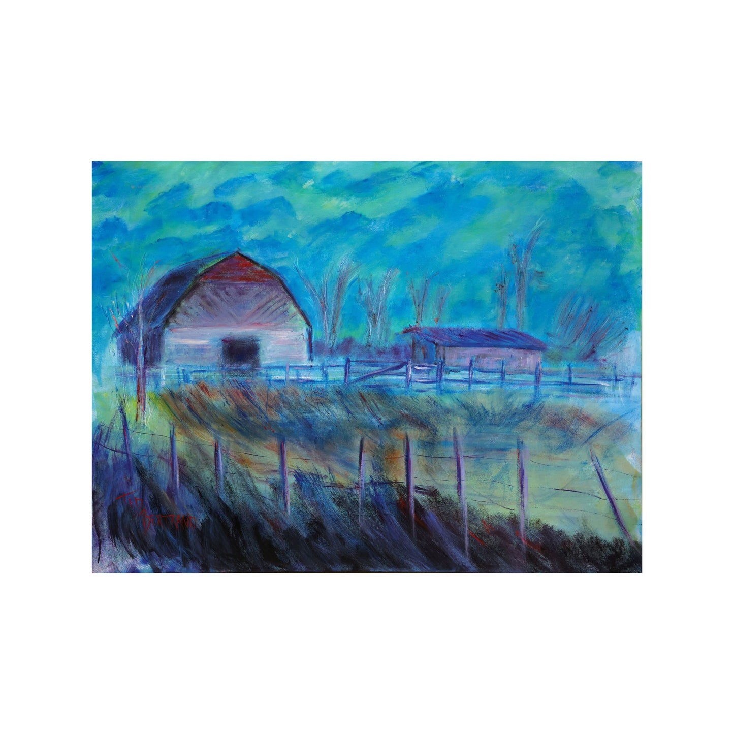 "Boagni Barn" Canvas Fine Art Reproduction