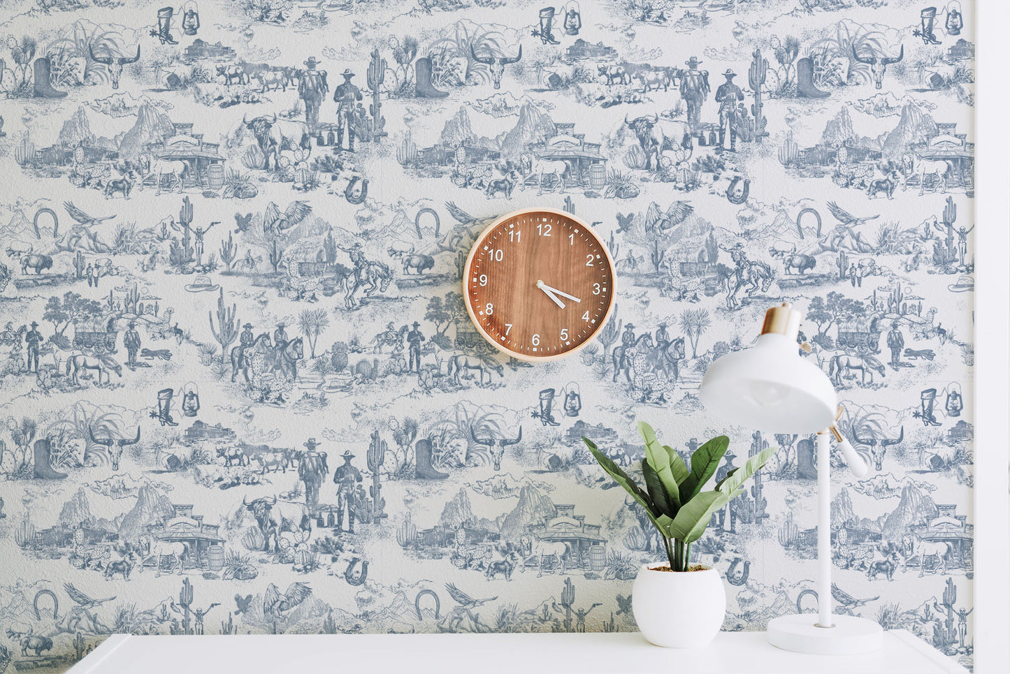 Cowboy Toile Peel & Stick Wallpaper