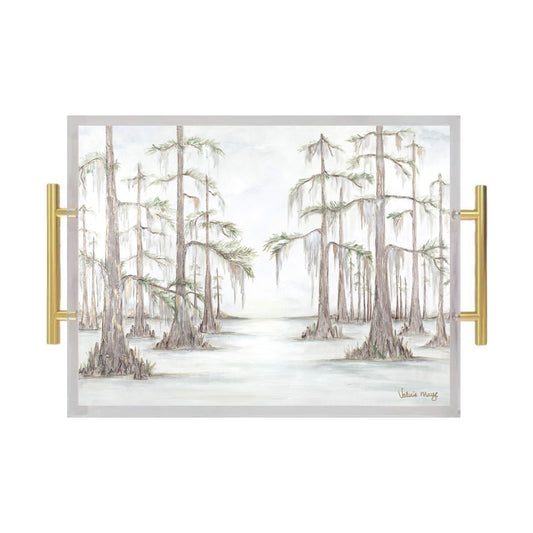 Born on the Bayou Acrylic Serving Tray