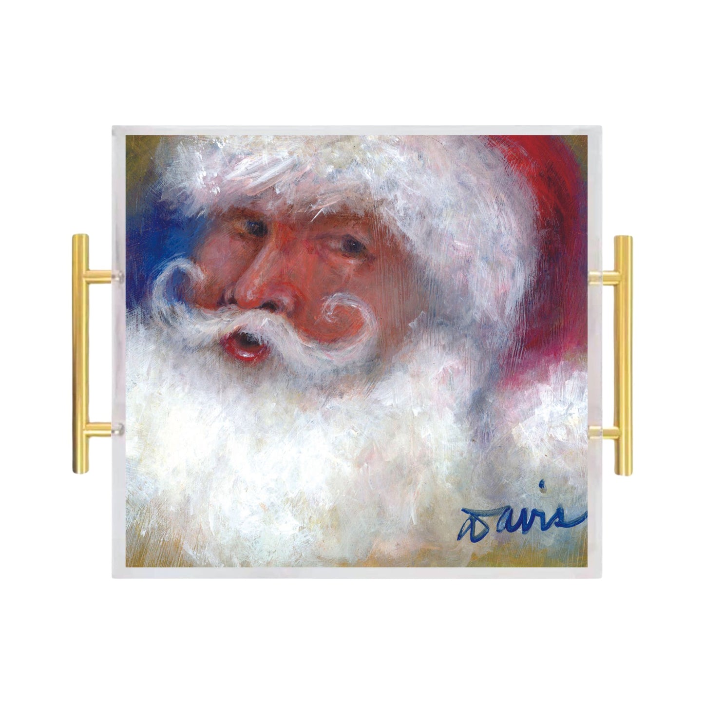 Santa Claus Acrylic Serving Tray