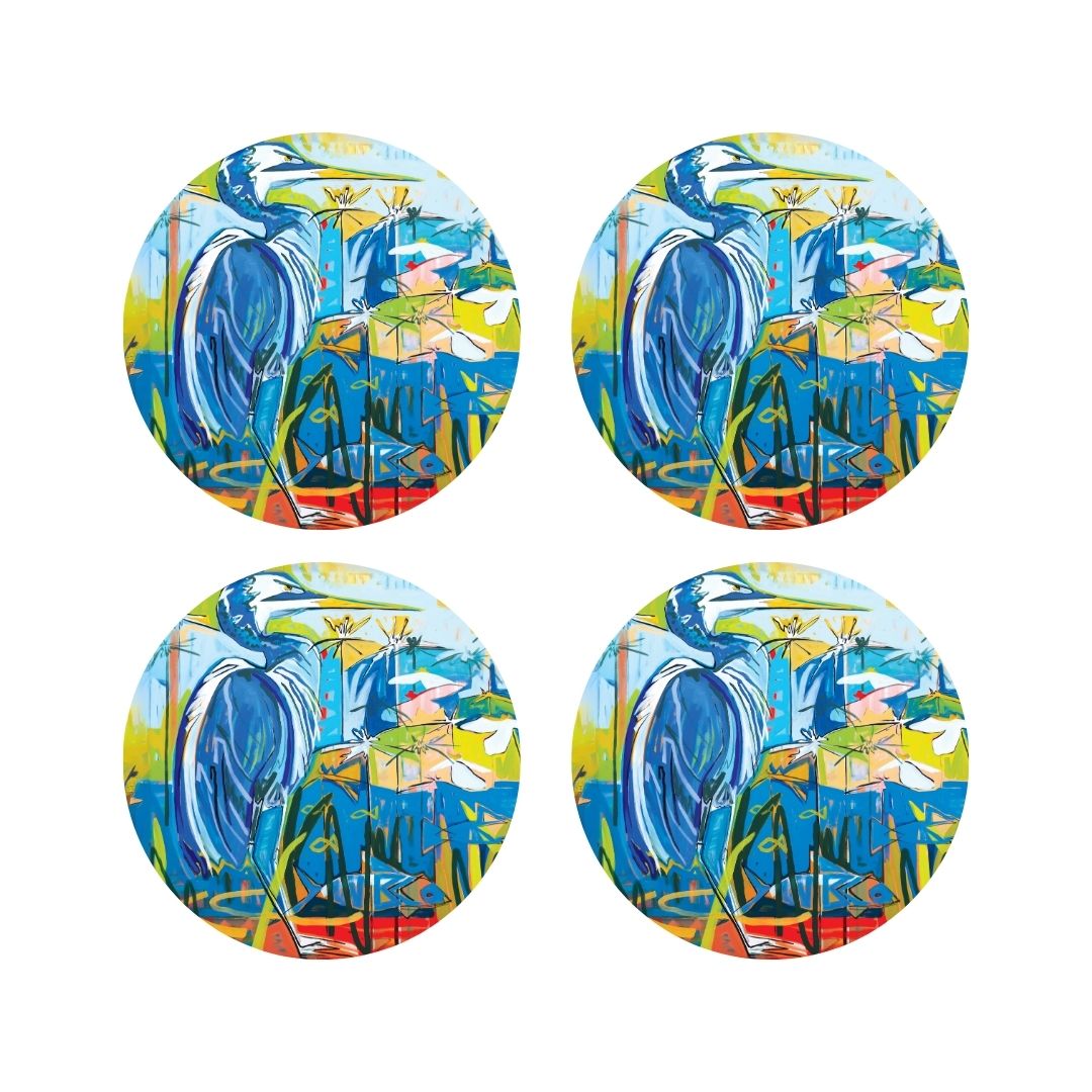 "Larry Bird" Double-Sided Acrylic Coaster Set