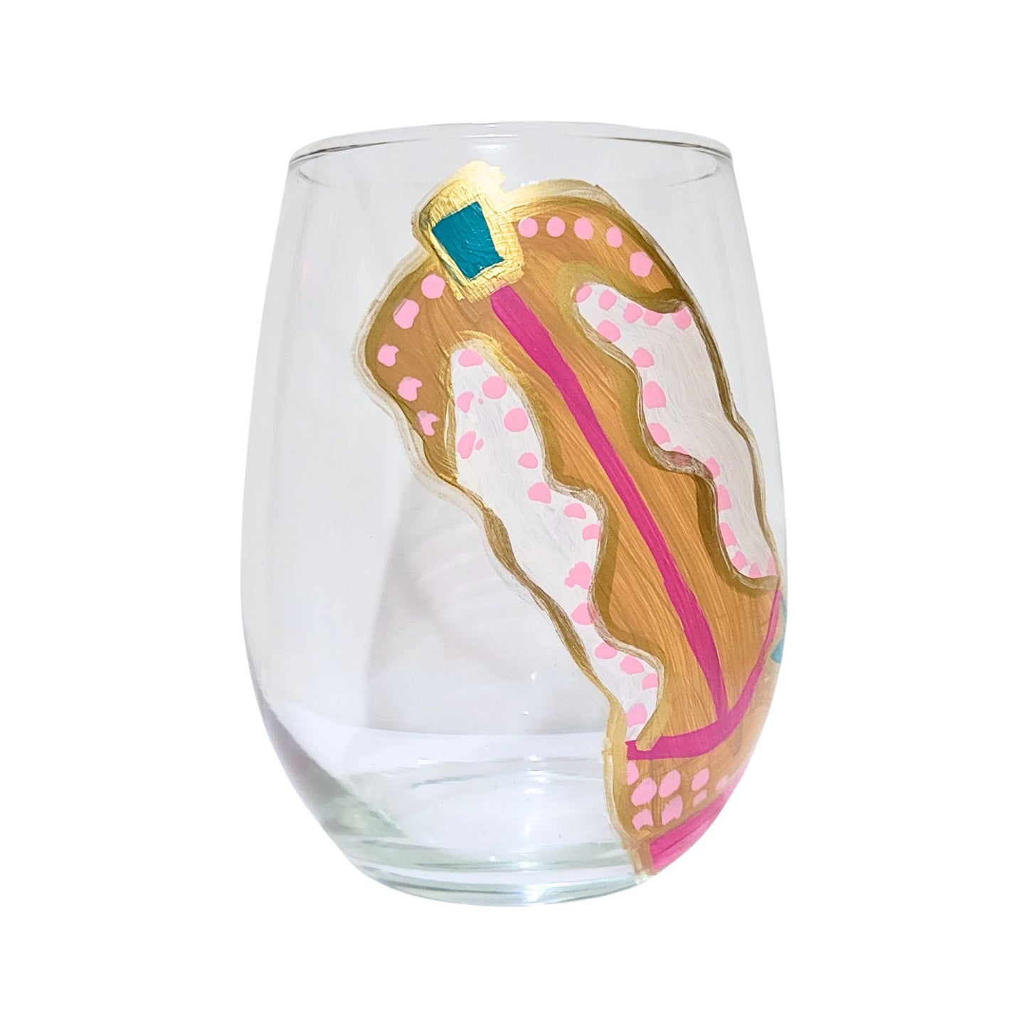 Cowboy Boot Hand-Painted Wine Glasses