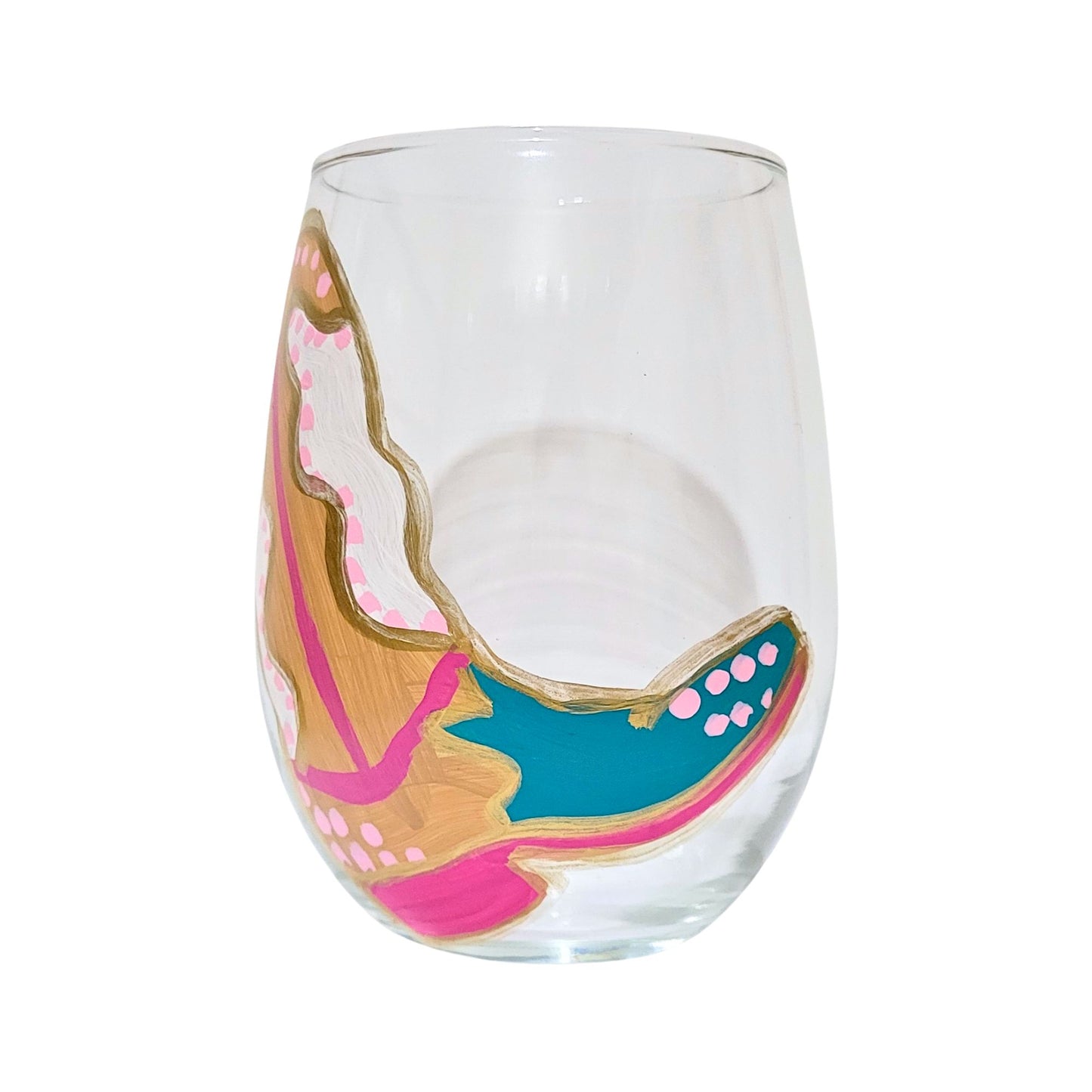 Cowboy Boot Hand-Painted Wine Glasses