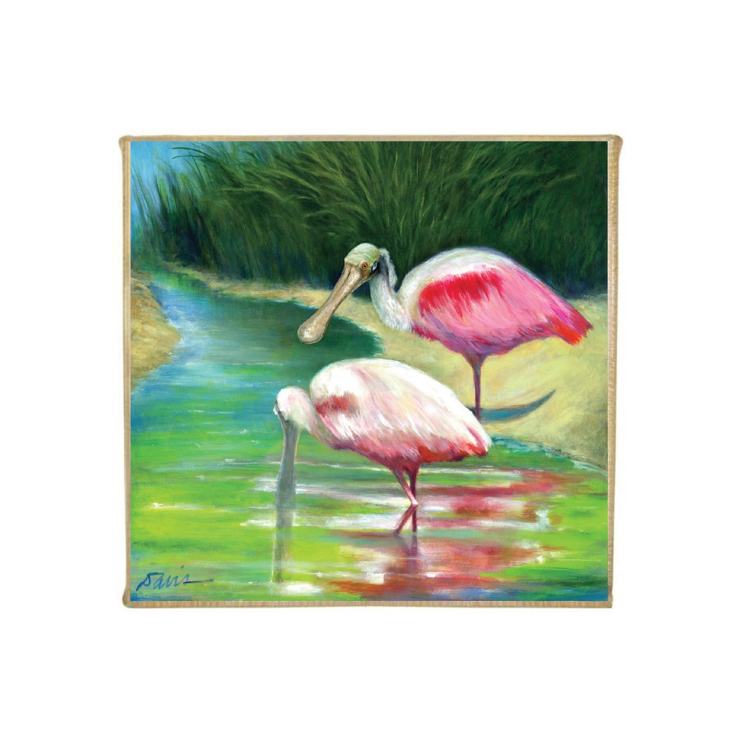 "Foraging in the Shallows" Mini Canvas