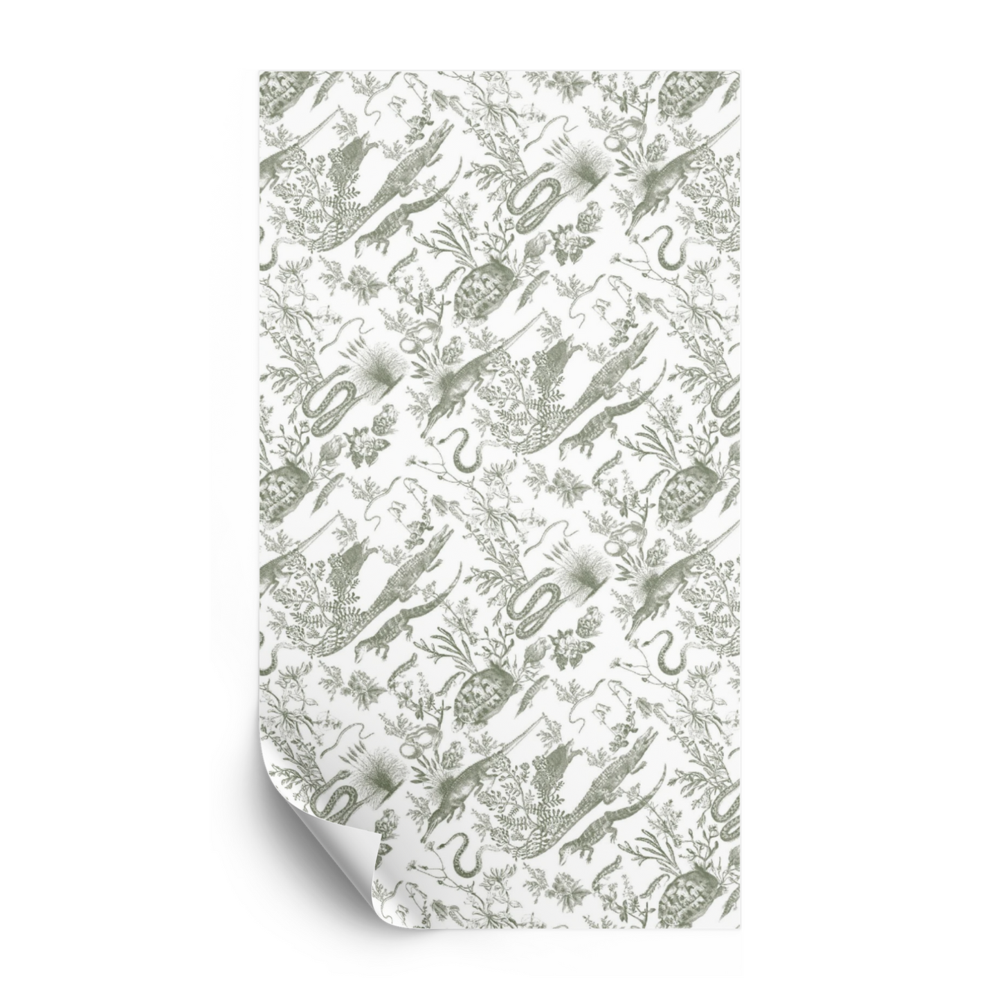 Swamp Toile Gift Wrapping Paper Sheets