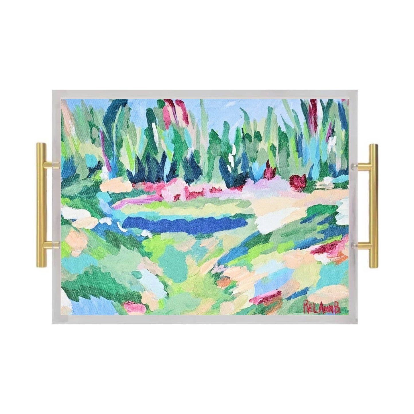 La Tour du Jardin Acrylic Serving Tray