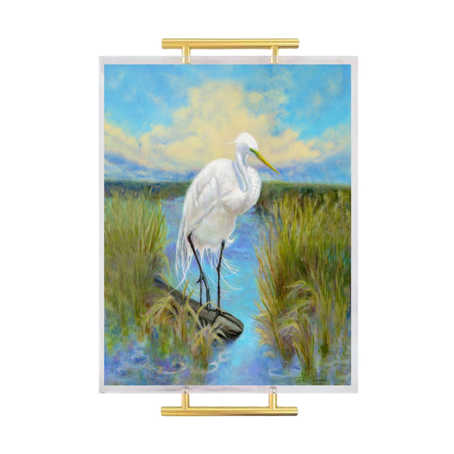 Louisiana Marsh Hunter Acrylic Serving Tray