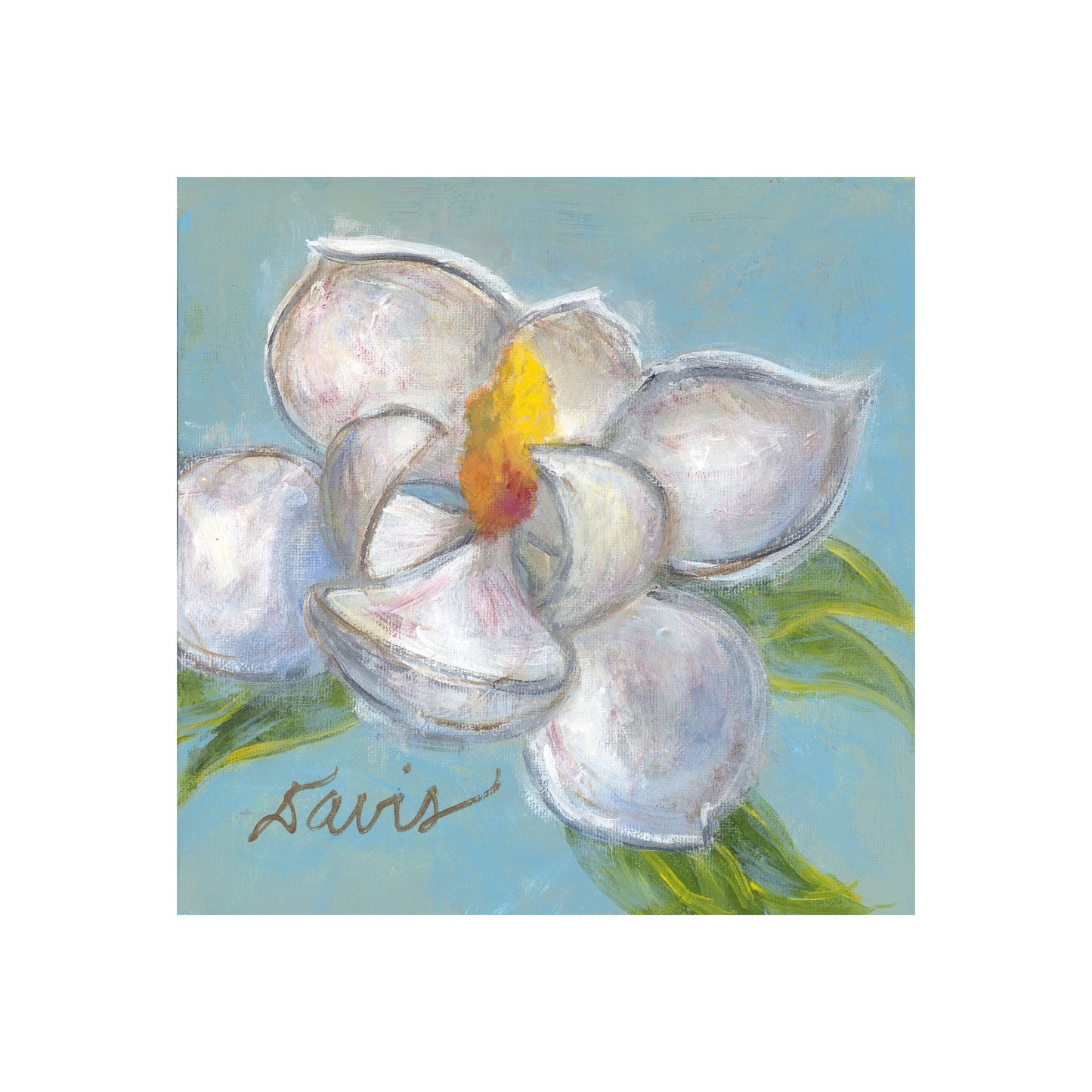 "Modern Magnolia" Canvas Fine Art Reproduction