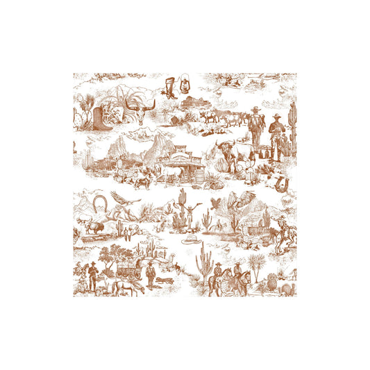 Cowboy Toile Paper Table Runners