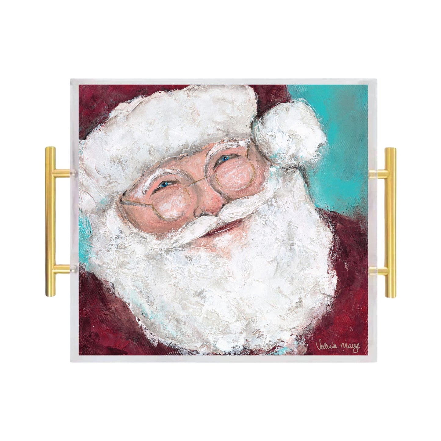 Santa Baby Acrylic Serving Tray