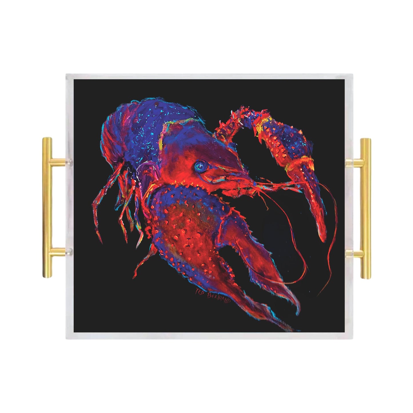 Spotlight Crawfish Acrylic Serving Tray