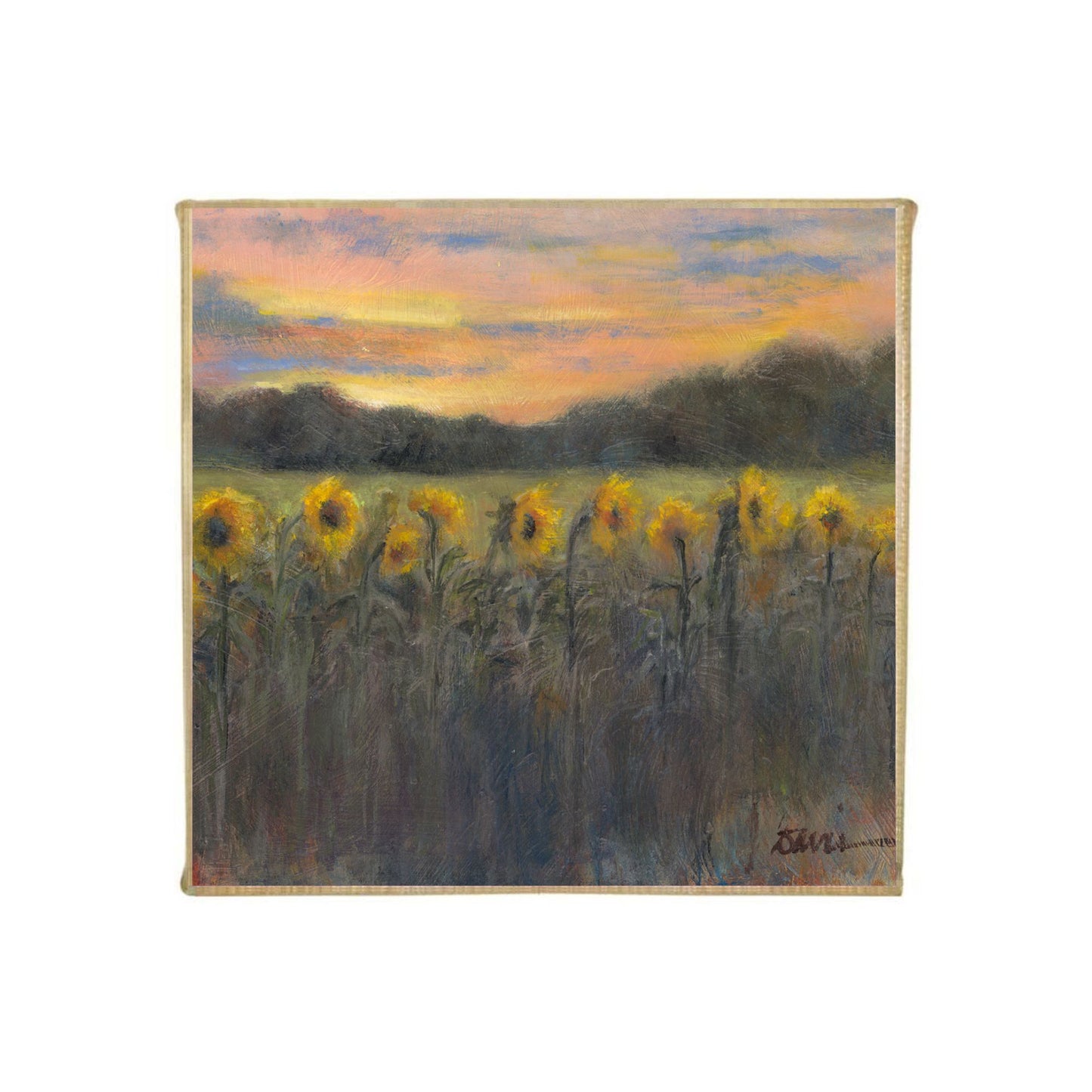 "Sunflowers on Dixie Road" Mini Canvas