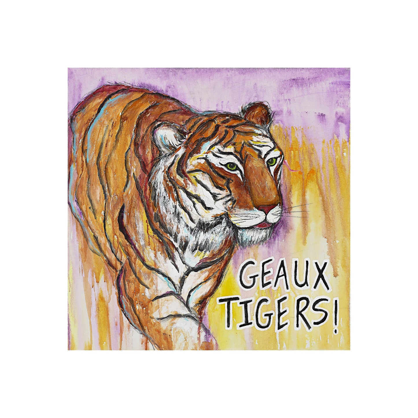 "Tigers!" Matted Fine Art Reproduction