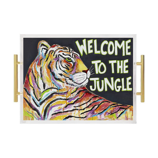 Welcome to the Jungle Acrylic Serving Tray