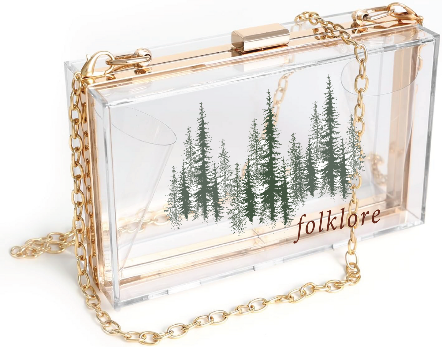 "Folklore" Acrylic Clutch