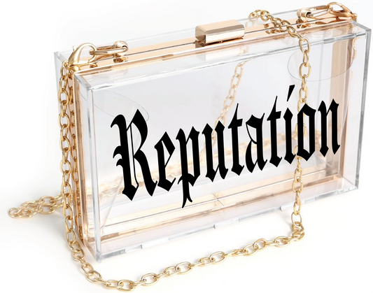 "Reputation" Acrylic Clutch